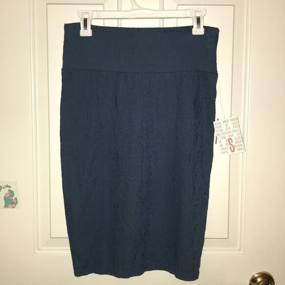 Lularoe Cassie simply comfortable blue skirt S - Picture 2 of 8